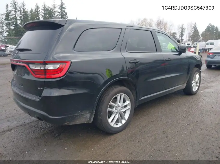 1C4RDJDG9SC547309 2025 Dodge Durango Gt Awd