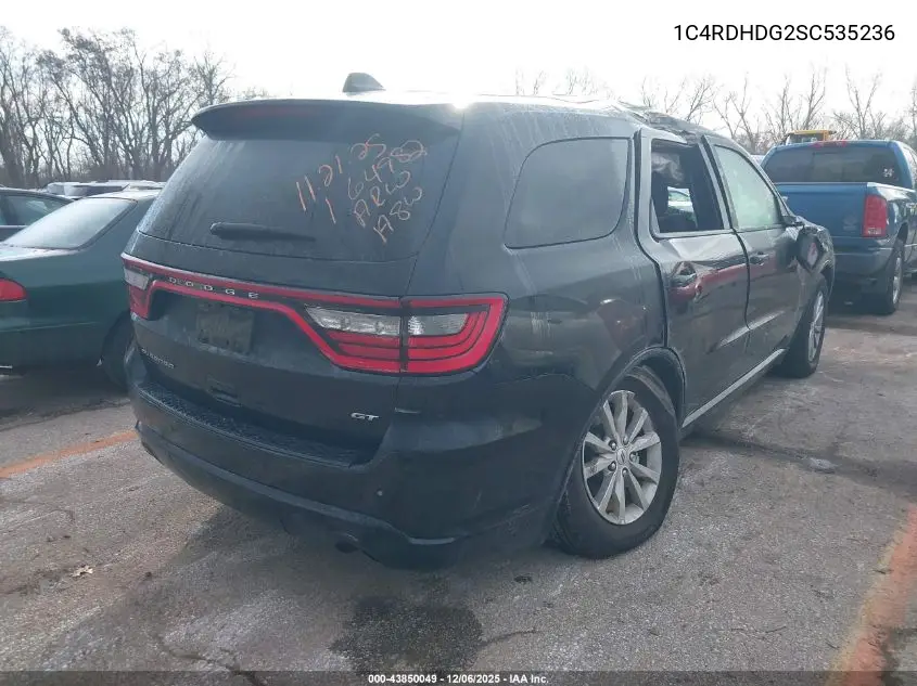 1C4RDHDG2SC535236 2025 Dodge Durango Gt Rwd
