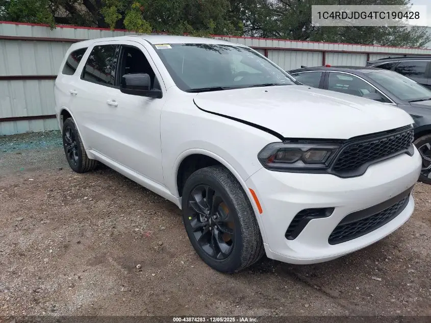 1C4RDJDG4TC190428 2026 Dodge Durango Gt Awd