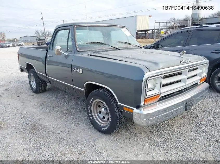 1B7FD04T4HS490638 1987 Dodge D-Series D100