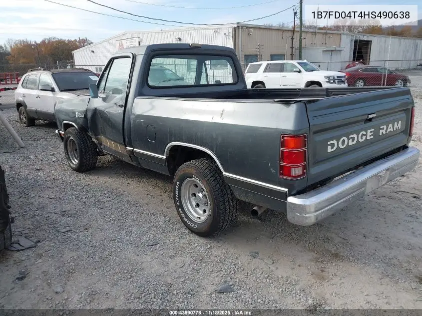 1B7FD04T4HS490638 1987 Dodge D-Series D100