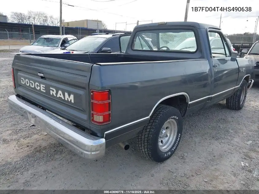 1B7FD04T4HS490638 1987 Dodge D-Series D100