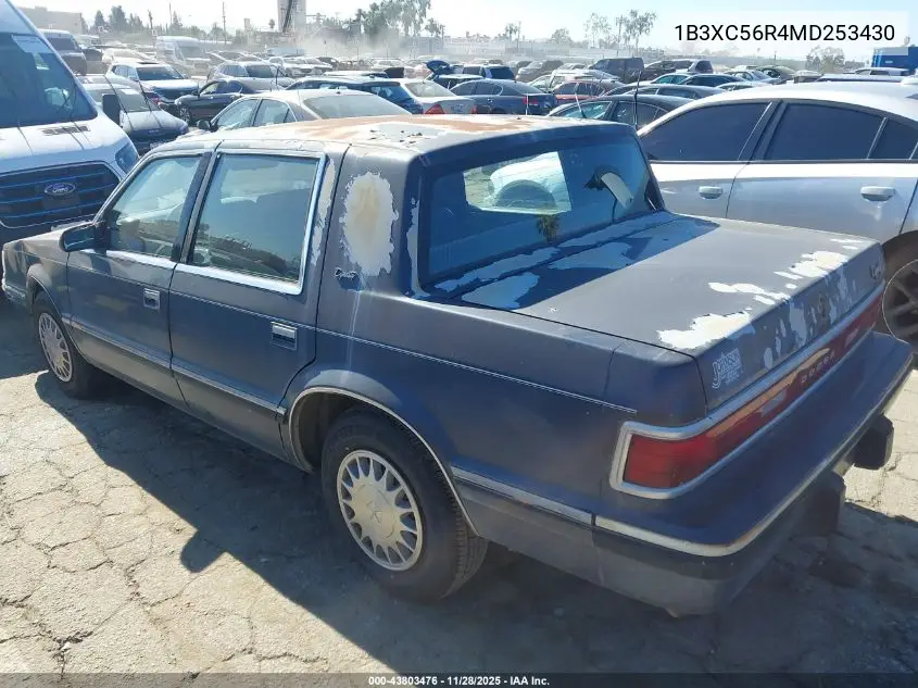 1B3XC56R4MD253430 1991 Dodge Dynasty Le