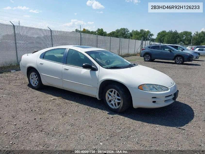 2B3HD46R92H126233 2002 Dodge Intrepid Se