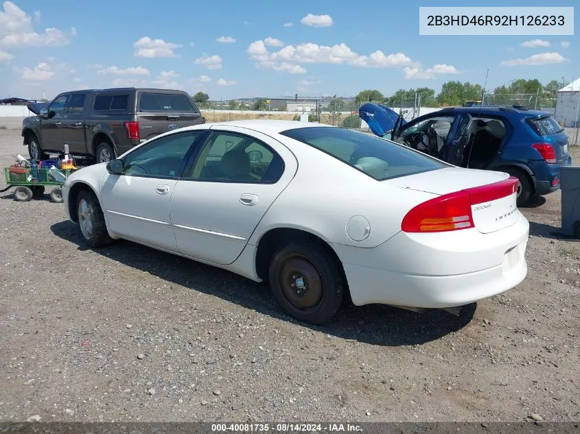 2B3HD46R92H126233 2002 Dodge Intrepid Se