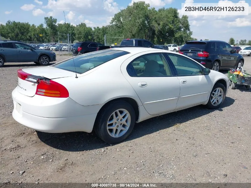 2B3HD46R92H126233 2002 Dodge Intrepid Se