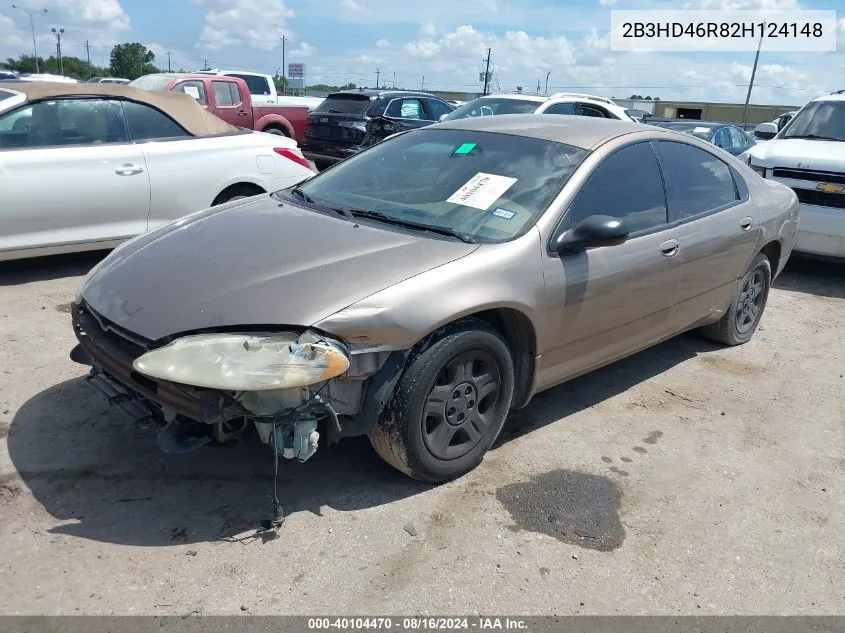 2B3HD46R82H124148 2002 Dodge Intrepid Se