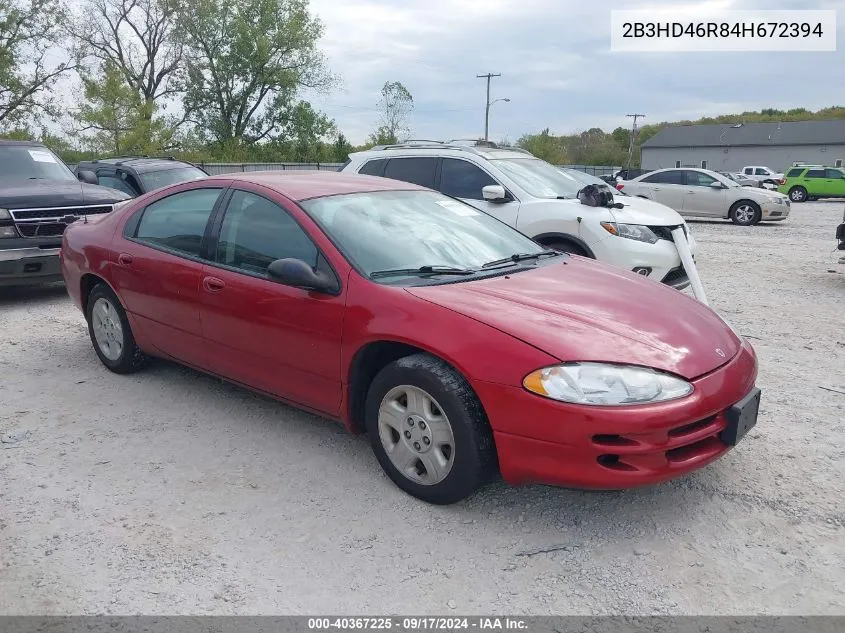 2B3HD46R84H672394 2004 Dodge Intrepid Se