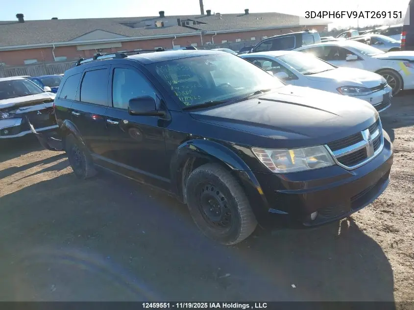 3D4PH6FV9AT269151 2010 Dodge Journey R/T