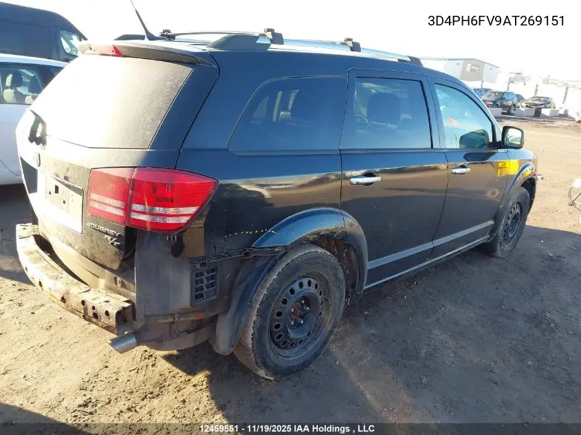 3D4PH6FV9AT269151 2010 Dodge Journey R/T