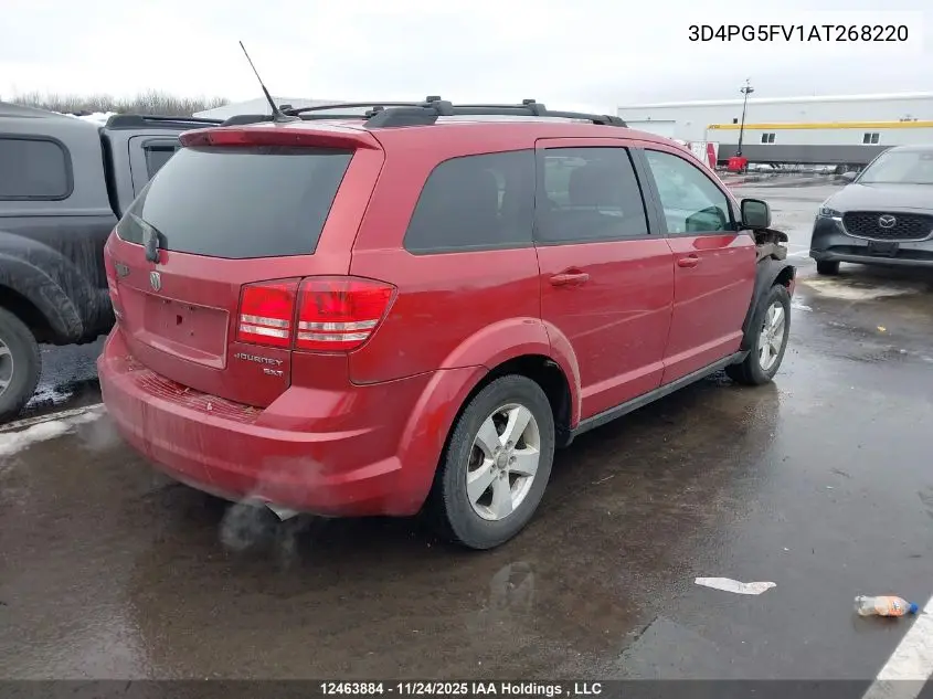 3D4PG5FV1AT268220 2010 Dodge Journey Sxt