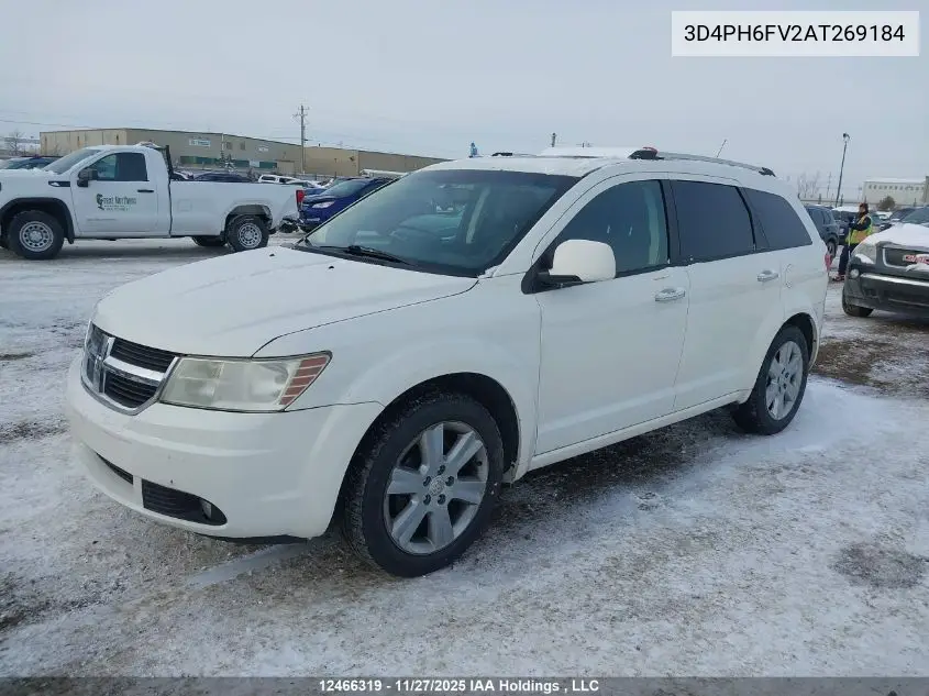 3D4PH6FV2AT269184 2010 Dodge Journey R/T