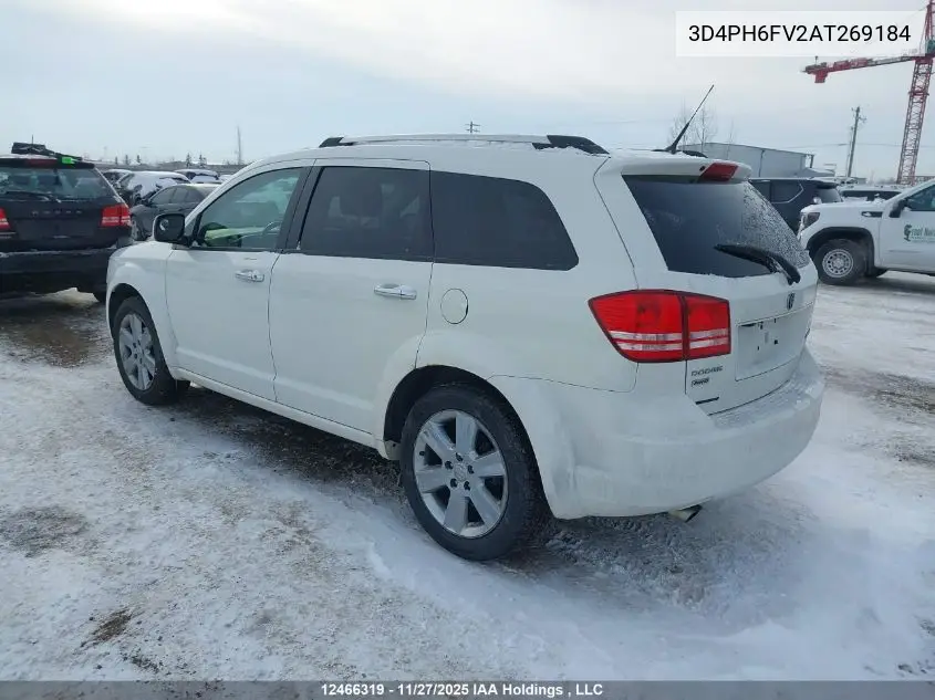 3D4PH6FV2AT269184 2010 Dodge Journey R/T