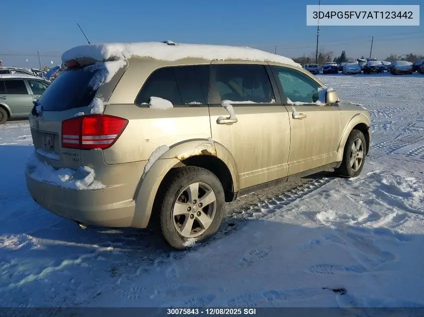 3D4PG5FV7AT123442 2010 Dodge Journey Sxt