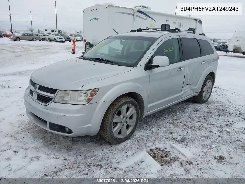3D4PH6FV2AT249243 2010 Dodge Journey R/T