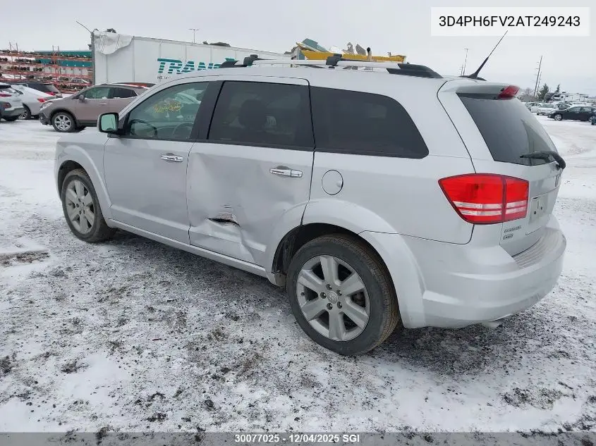 3D4PH6FV2AT249243 2010 Dodge Journey R/T