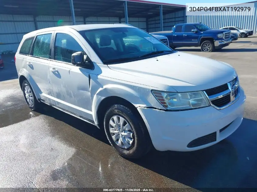 3D4PG4FBXAT192979 2010 Dodge Journey Se