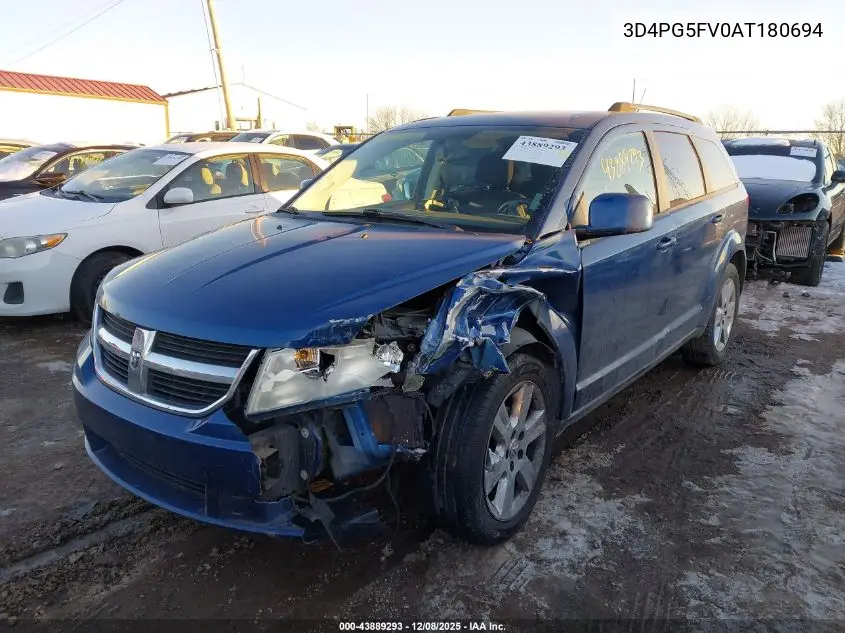 3D4PG5FV0AT180694 2010 Dodge Journey Sxt