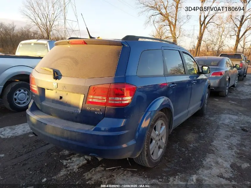 3D4PG5FV0AT180694 2010 Dodge Journey Sxt