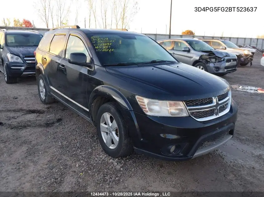 3D4PG5FG2BT523637 2011 Dodge Journey Sxt