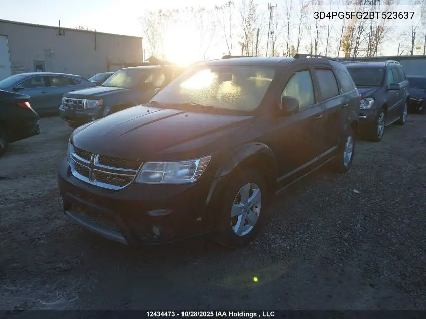 3D4PG5FG2BT523637 2011 Dodge Journey Sxt