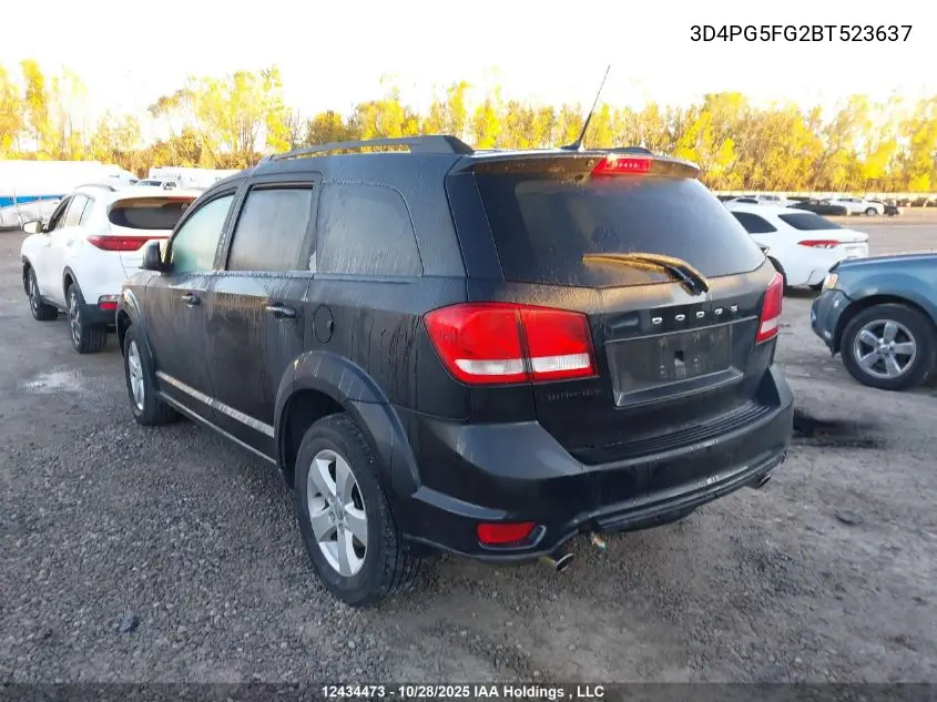 3D4PG5FG2BT523637 2011 Dodge Journey Sxt