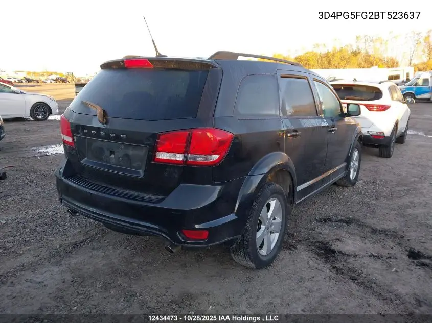 3D4PG5FG2BT523637 2011 Dodge Journey Sxt
