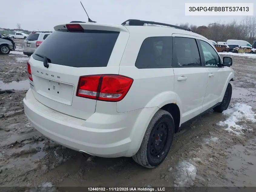 3D4PG4FB8BT537413 2011 Dodge Journey Express