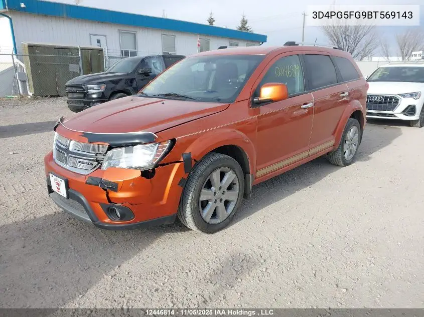 3D4PG5FG9BT569143 2011 Dodge Journey Sxt