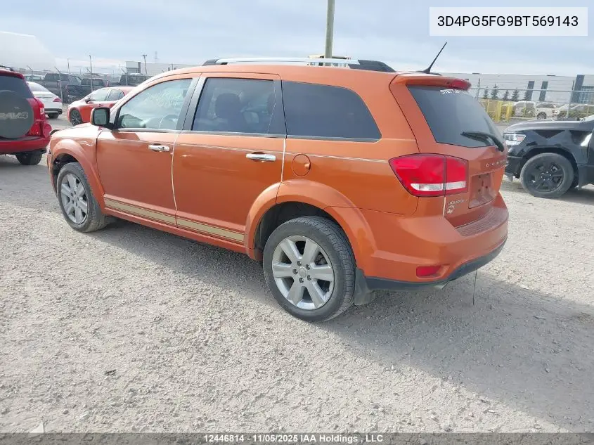 3D4PG5FG9BT569143 2011 Dodge Journey Sxt