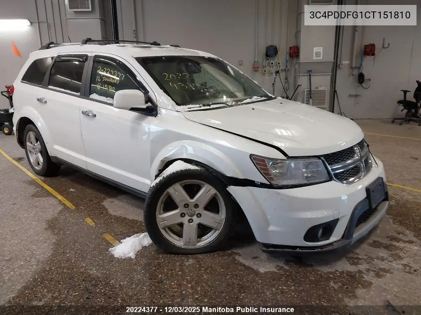 3C4PDDFG1CT151810 2012 Dodge Journey R/T