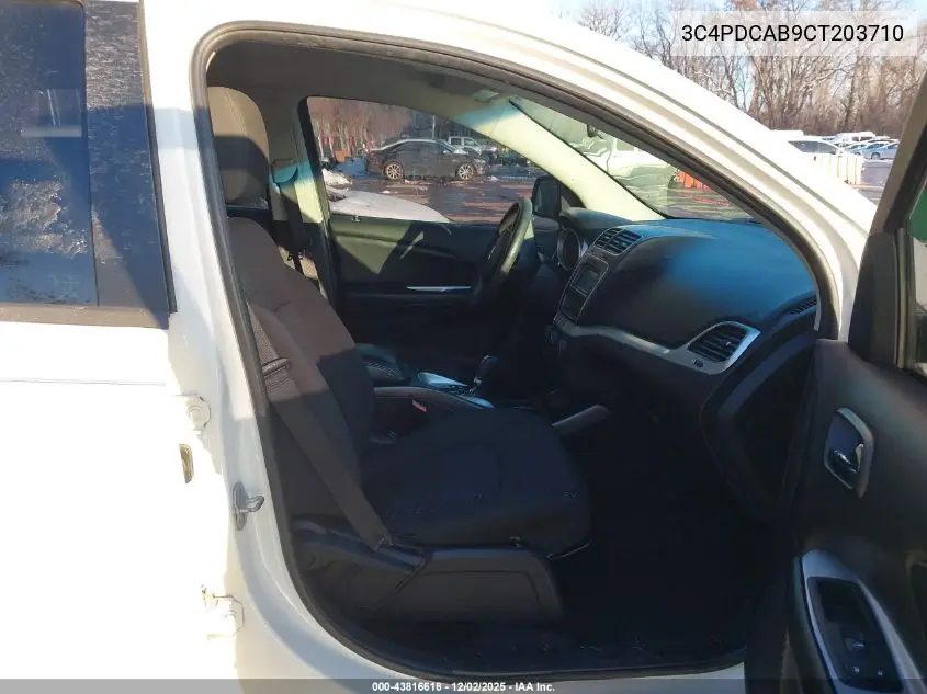 3C4PDCAB9CT203710 2012 Dodge Journey Se/Avp