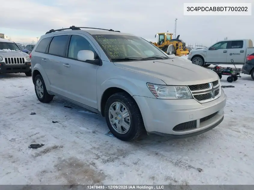 3C4PDCAB8DT700202 2013 Dodge Journey Se