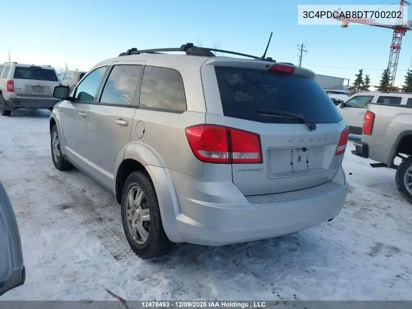 3C4PDCAB8DT700202 2013 Dodge Journey Se