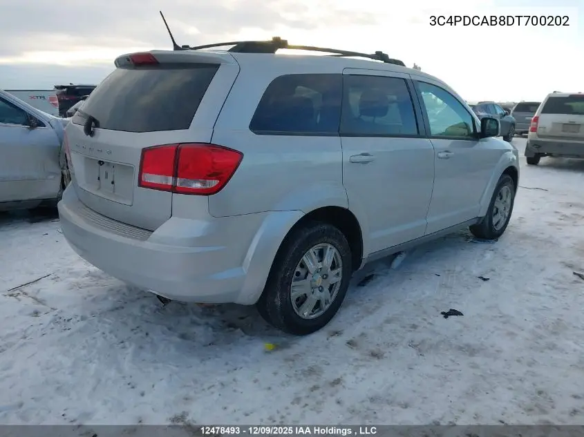 3C4PDCAB8DT700202 2013 Dodge Journey Se