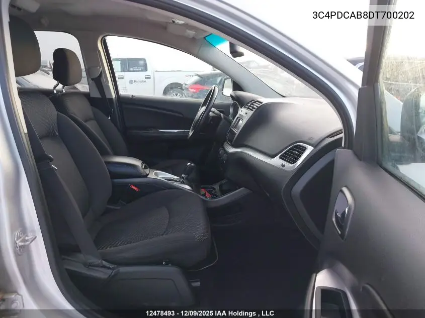 3C4PDCAB8DT700202 2013 Dodge Journey Se