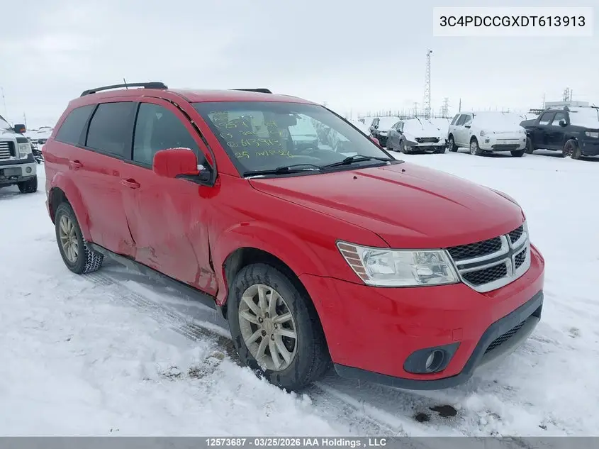 3C4PDCCGXDT613913 2013 Dodge Journey Sxt