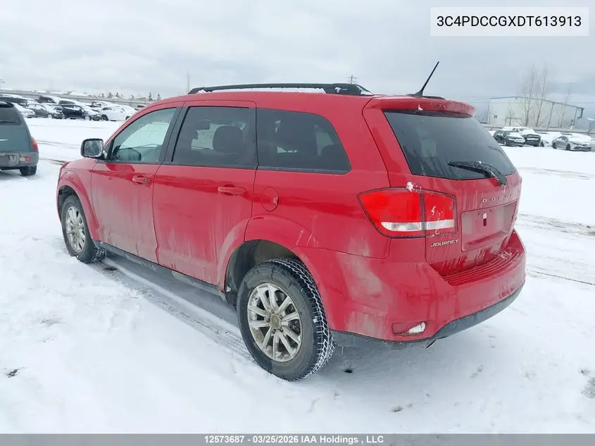 3C4PDCCGXDT613913 2013 Dodge Journey Sxt
