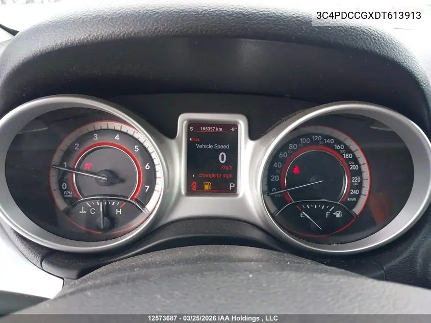 3C4PDCCGXDT613913 2013 Dodge Journey Sxt