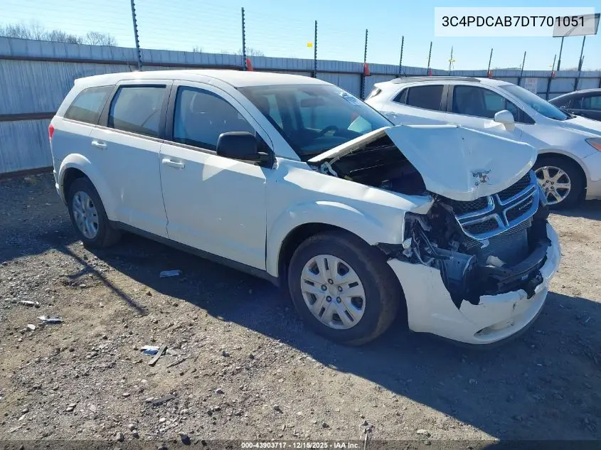 3C4PDCAB7DT701051 2013 Dodge Journey American Value Pkg