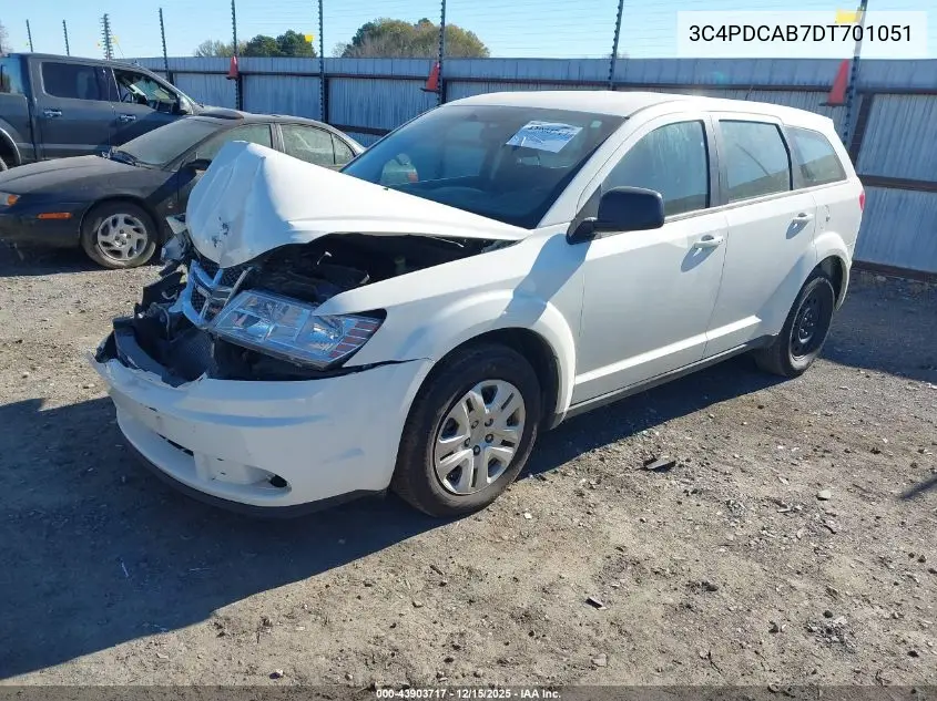 3C4PDCAB7DT701051 2013 Dodge Journey American Value Pkg