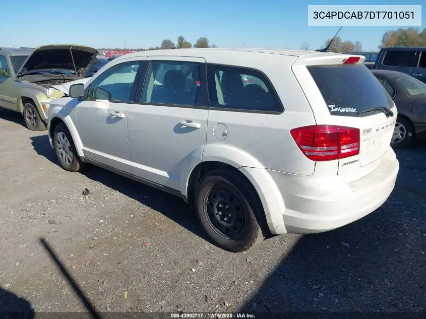 3C4PDCAB7DT701051 2013 Dodge Journey American Value Pkg