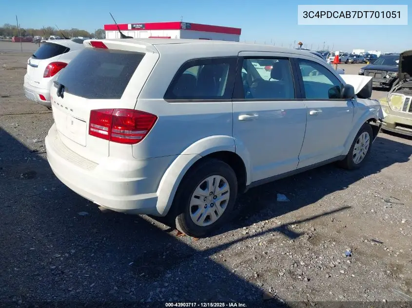 3C4PDCAB7DT701051 2013 Dodge Journey American Value Pkg