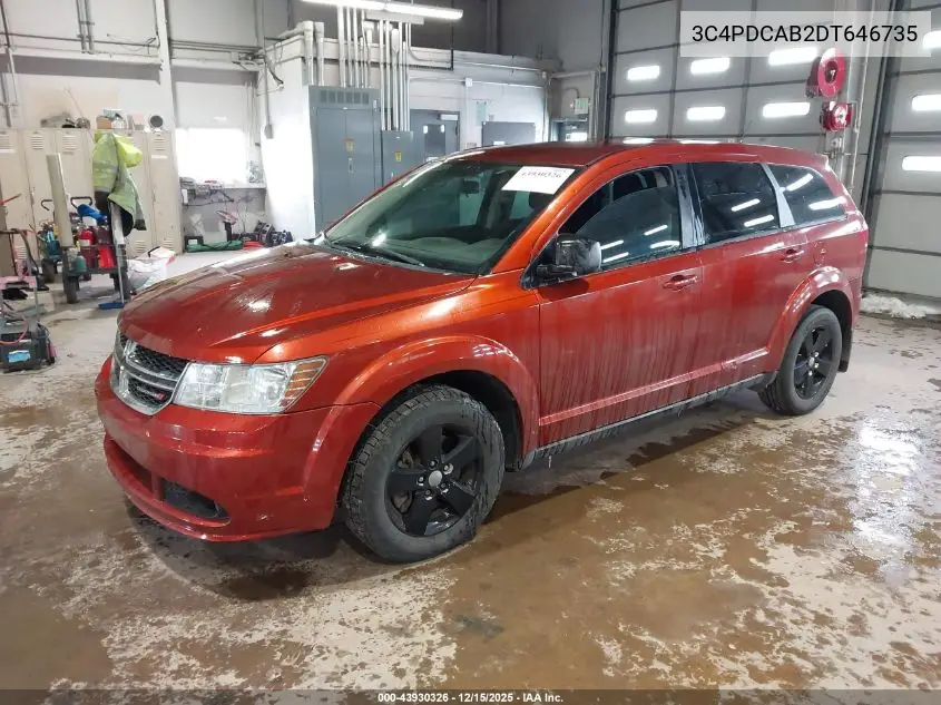 3C4PDCAB2DT646735 2013 Dodge Journey American Value Pkg