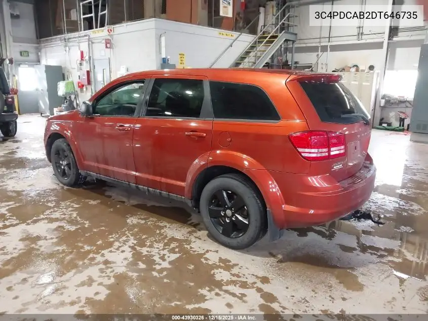 3C4PDCAB2DT646735 2013 Dodge Journey American Value Pkg