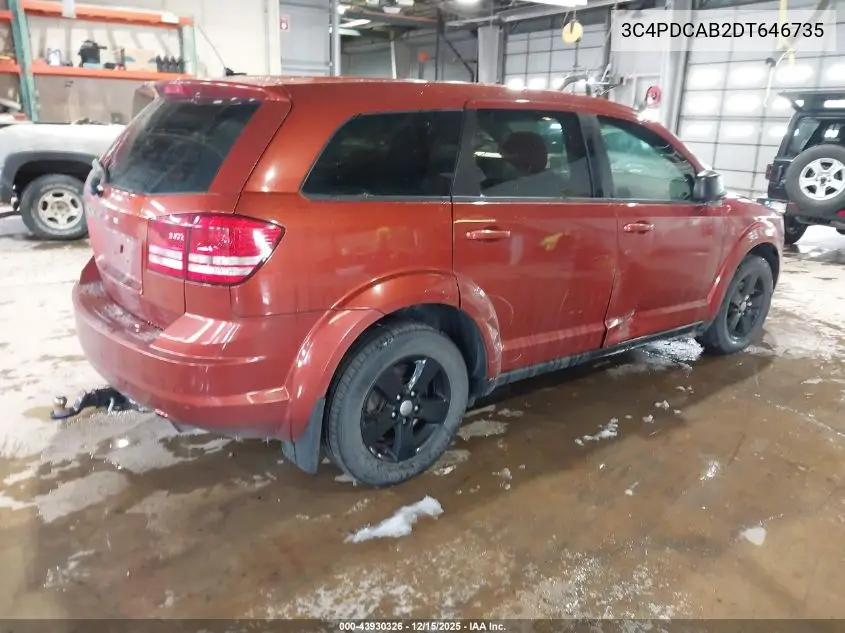 3C4PDCAB2DT646735 2013 Dodge Journey American Value Pkg