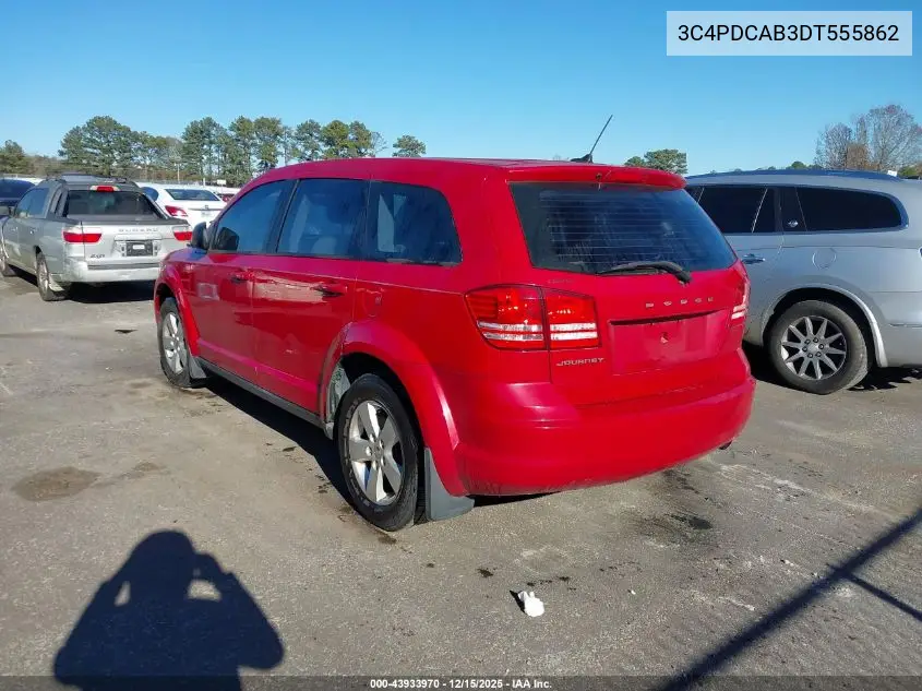 3C4PDCAB3DT555862 2013 Dodge Journey American Value Pkg