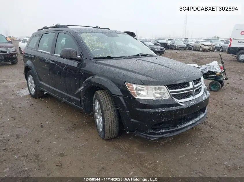 3C4PDCABXET302894 2014 Dodge Journey Se