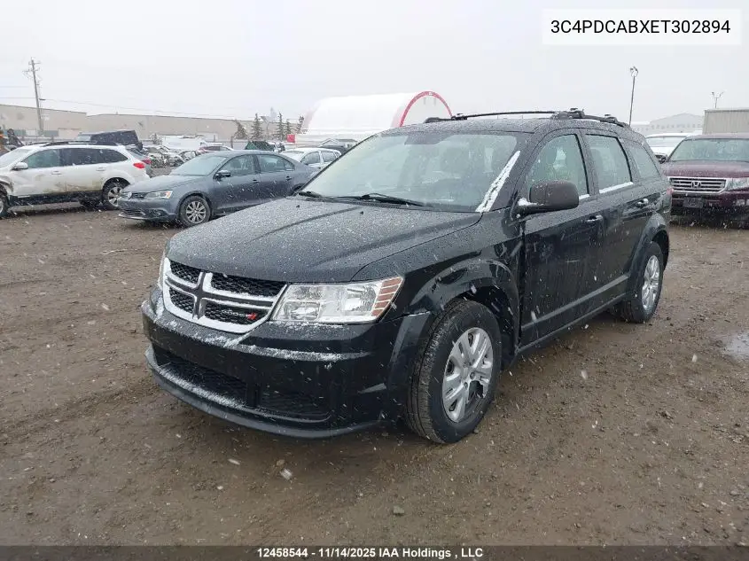 3C4PDCABXET302894 2014 Dodge Journey Se