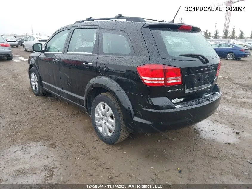 3C4PDCABXET302894 2014 Dodge Journey Se